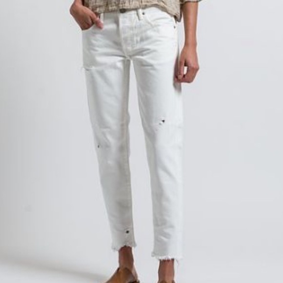Moussy Mv Kelly Tapered White Jeans 